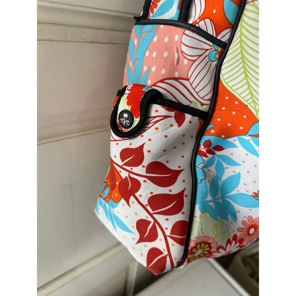 Beach by CLC Neoprene Asian Floral Inspired Paisley On The Go Diaper Bag